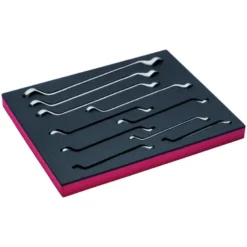 Jeu de clés contre coudées polygonales doubles, module mousse 2/3 Fit&Go - 10 pcs - Bahco | FF1F3007