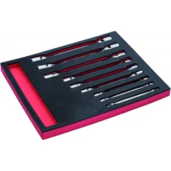 Jeu de clés à douille doubles, module mousse 2/3 Fit&Go - 9 pcs - Bahco | FF1F3008