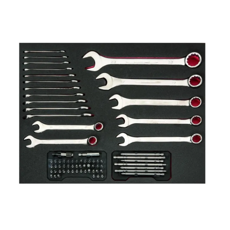 Jeu de clés et d'embouts, module mousse 3/3 Fit&Go - 19 pcs - Bahco | FF1A104