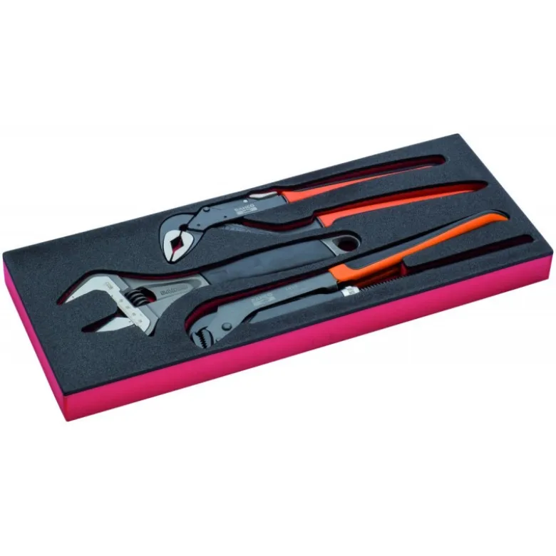 Jeu de clés et de pinces, module mousse 1/3 Fit&Go - 3 pcs - Bahco | FF1E5007