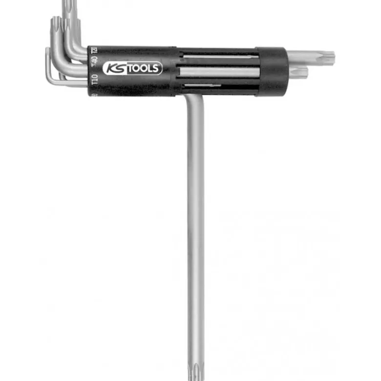 Jeu de clés male TORX KS, 8 pièces T10-T15-T20-T25-T30-T40-T45-T50 - KS Tools | 151.2300