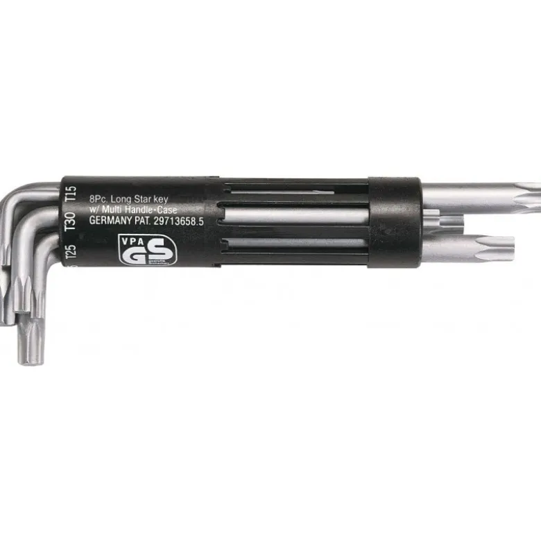 Jeu de clés male TORX KS, 8 pièces T10-T15-T20-T25-T30-T40-T45-T50 - KS Tools | 151.2300