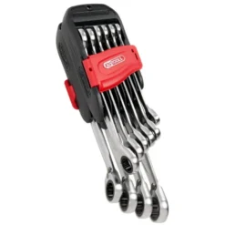Jeu de 10 clés mixtes à cliquets sur double support 8-10-11-12-13-14-16-17-18-19mm - KS Tools | 503.4620