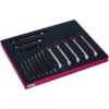 Jeu de clés mixtes et clés polygonales à cliquet échelle métrique, module mousse 2/3 Fit&Go - 13 pcs - Bahco | FF1F3011