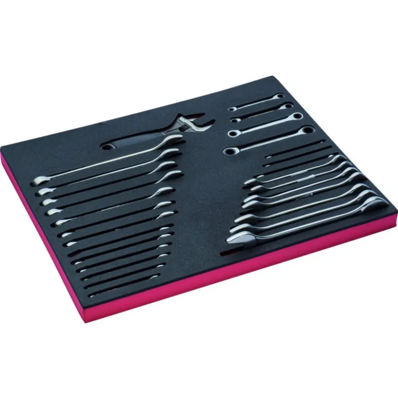 Jeu de clés mixtes, module mousse 3/3 Fit&Go - 28 pcs - Bahco | FF1A56
