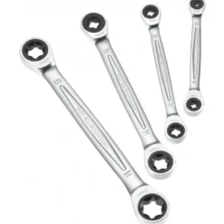 Jeu de 4 Clés polygonales Torx à cliquet - Facom | 464TX.J4PB