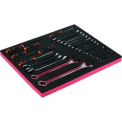 Jeu de clés/tournevis, module mousse 3/3 Fit&Go - 25 pcs - Bahco | FF1A124