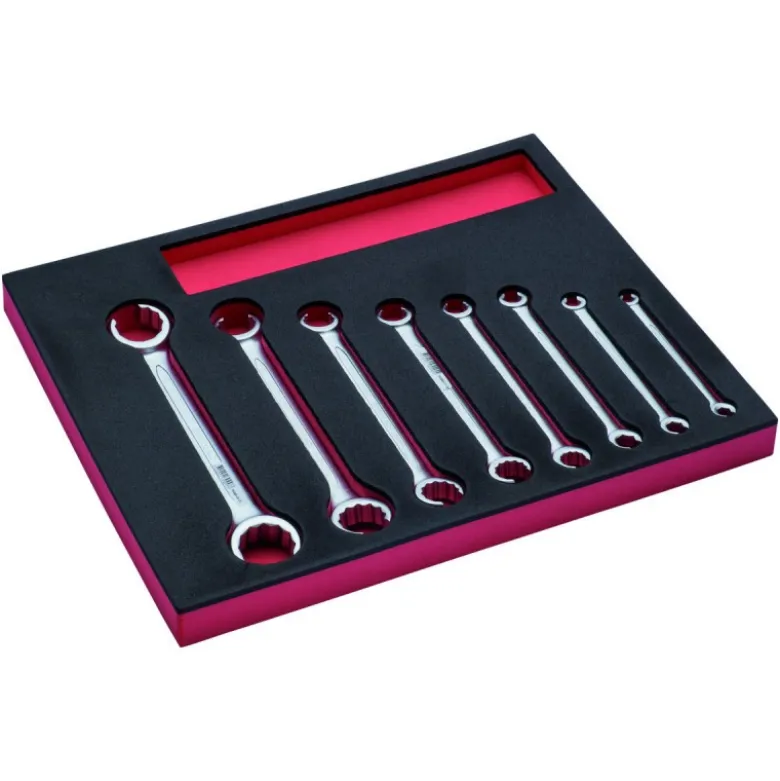 Jeu de clés à tuyauter, module mousse 2/3 Fit&Go - 8 pcs - Bahco | FF1F3009