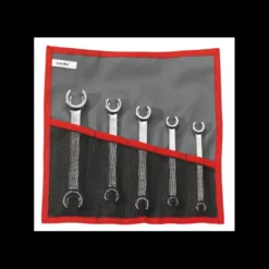 Jeu de 5 Clé à tuyauter droite Facom avec toile en trousse Facom | 43.JE5T