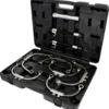 Jeu de compresseurs de ressort universel McPherson avec étrier de sécurité, 9 pcs - KSTools | 500.8790