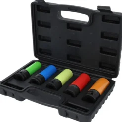 Jeu de douilles 1/2'' à chocs pour jantes aluminium robustes, 5 pcs - KSTools | 515.0870