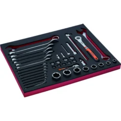Jeu de douilles/clés mixtes, module mousse 3/3 Fit&Go - 41 pcs - Bahco | FF1A5013