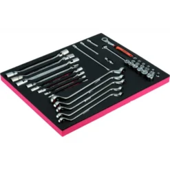 Jeu de douilles/clés, module mousse 3/3 Fit&Go - 36 pcs - Bahco | FF1A5027