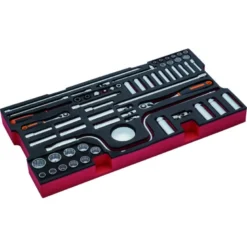 Jeu de douilles et clés, module mousse pour 4750RCHDW01 Caisse rigide à usage intensif - 62 pcs - Bahco | FF2B07