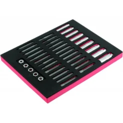 Jeu de douilles et embouts amortisseurs de chocs, module mousse 2/3 Fit&Go - 39 pcs - Bahco | FF1F5013