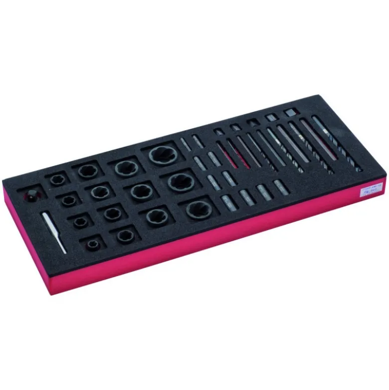 Jeu de douilles/extracteurs, module mousse 1/3 Fit&Go - 35 pcs - Bahco | FF1E5005