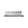 Jeu de 11 douilles longue 1/4" 12 pans sur rack Facom | REL.40U