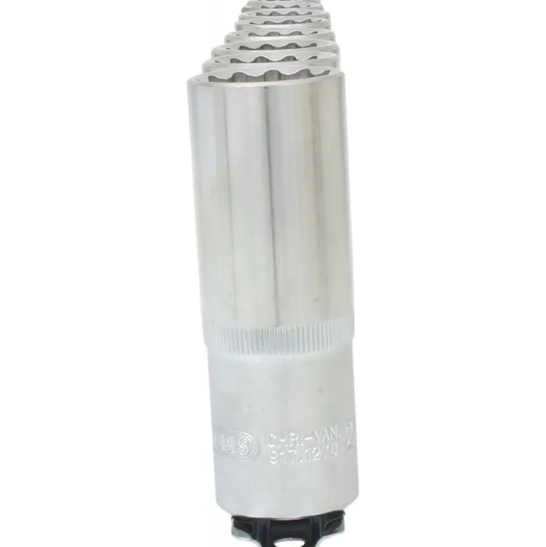 Jeu de douilles longues 12 pans 1/2", 10 pcs. KSTools | 917.1750