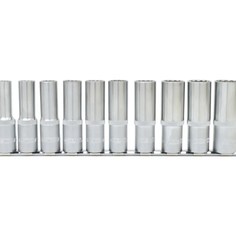 Jeu de douilles longues 12 pans 1/2", 10 pcs. KSTools | 917.1750