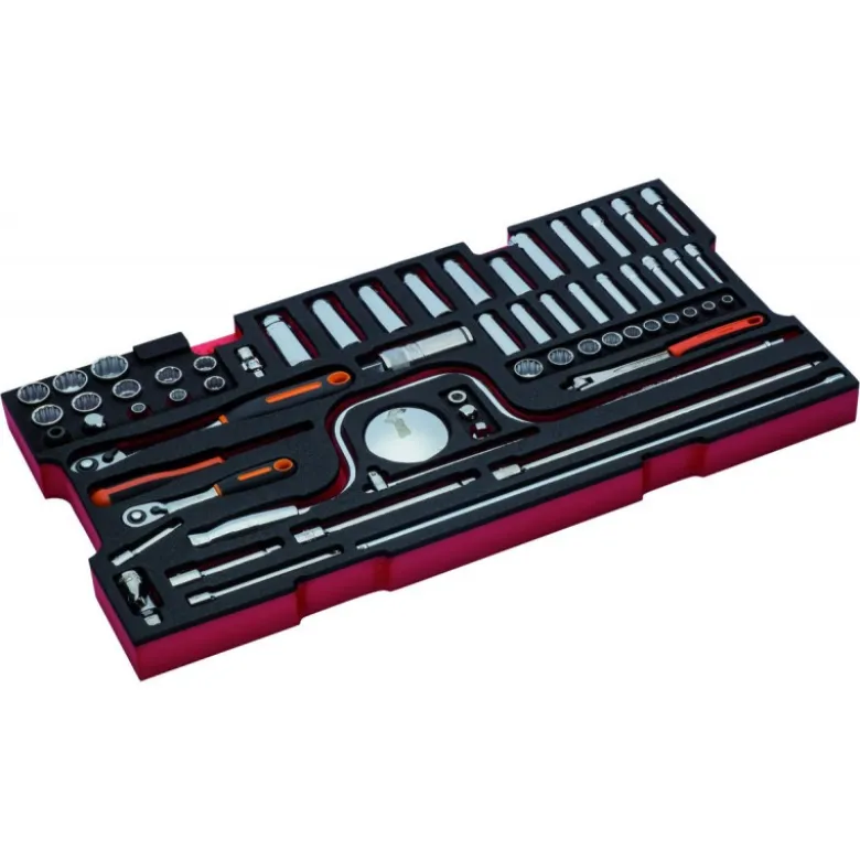 Jeu de douilles, module mousse pour 4750RCHDW01 Caisse rigide à usage intensif - 61 pcs - Bahco | FF2B01