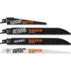 Jeu de lames scie sabre bois - Bahco | 3942-WOOD-SET-5P