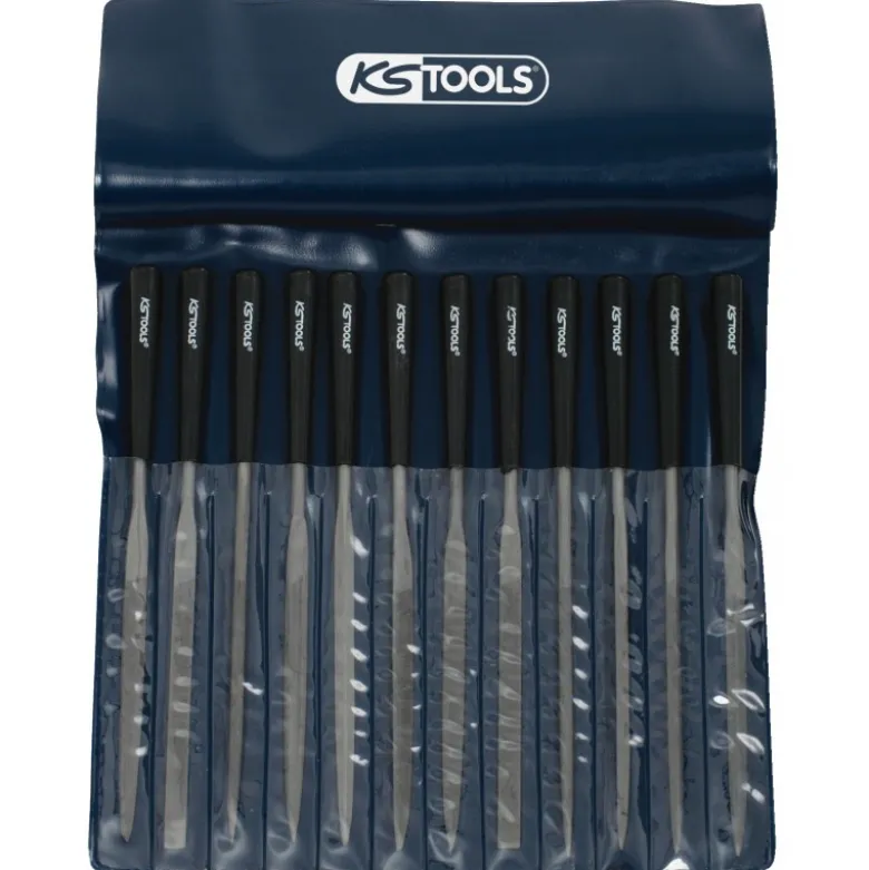 Jeu de 12 limes à aiguilles, L.145 mm KS Tools | 140.3050