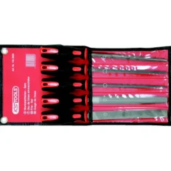 Jeu de limes emmanchées, 5 pcs, en trousse - KS Tools | 140.3000