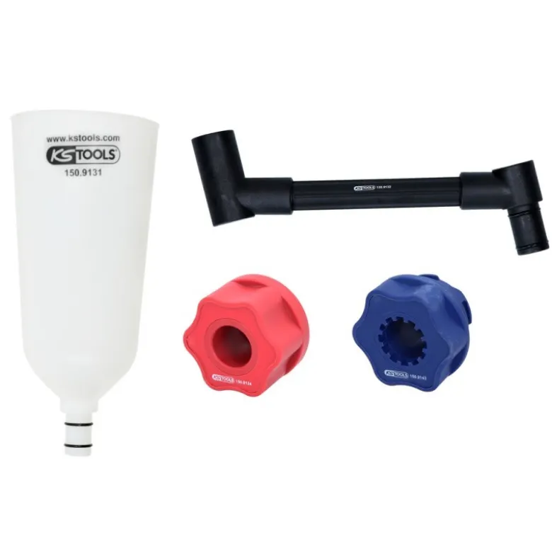 Jeu d'entonnoirs de remplissage d'huile avec raccord pivotant pour VAG, 4 pcs - KSTools | 150.9155