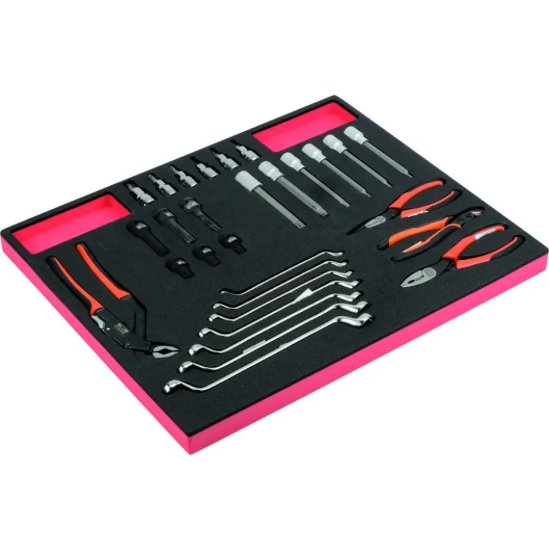 Jeu de pinces/clés, module mousse 3/3 Fit&Go - 29 pcs - Bahco | FF1A5029