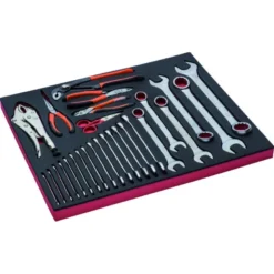 Jeu de pinces et clés, module mousse 3/3 Fit&Go - 27 pcs - Bahco | FF1A26