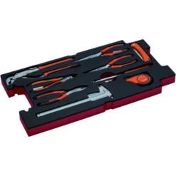 Jeu de pinces multi-usages, module mousse pour 4750RCHDW01 Caisse rigide à usage intensif - 9 pcs - Bahco | FF2B15