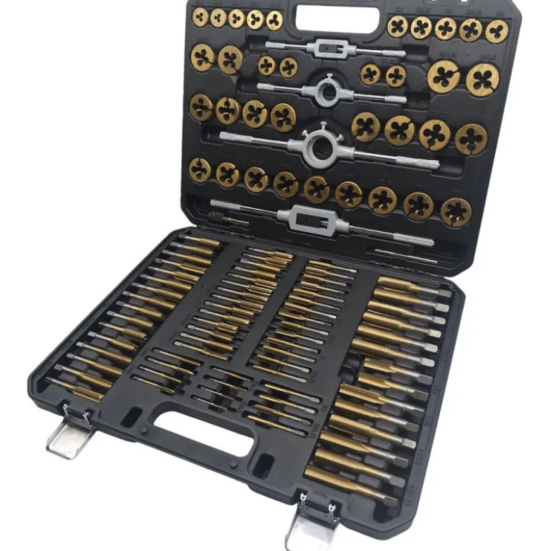 Jeu de tarauds et filières TiN COMPETITION, 110 pcs - KSTools | 512.5070