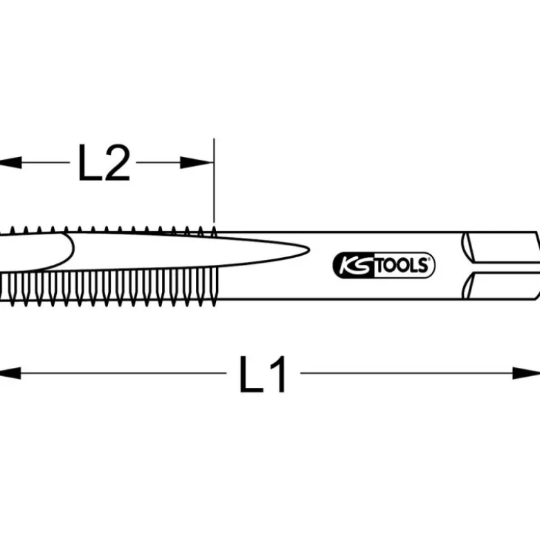 Jeu de 3 tarauds à main HSS, M30 x 3,5 KSTools | 331.0300