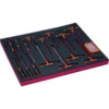 Jeu de tournevis avec manche en T/à fente/Phillips, module mousse 3/3 Fit&Go - 45 pcs - Bahco | FF1A71