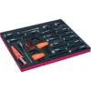 Jeu de tournevis/clés mâles/embouts, module mousse 3/3 Fit&Go - 51 pcs - Bahco | FF1A21