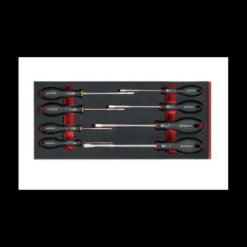 Jeu de 8 tournevis Ergotwist fente / ph en module mousse - FACOM | MODM.BT1PF