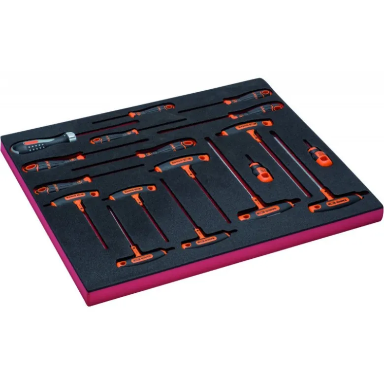 Jeu de tournevis, module mousse 3/3 Fit&Go - 18 pcs - Bahco | FF1A139