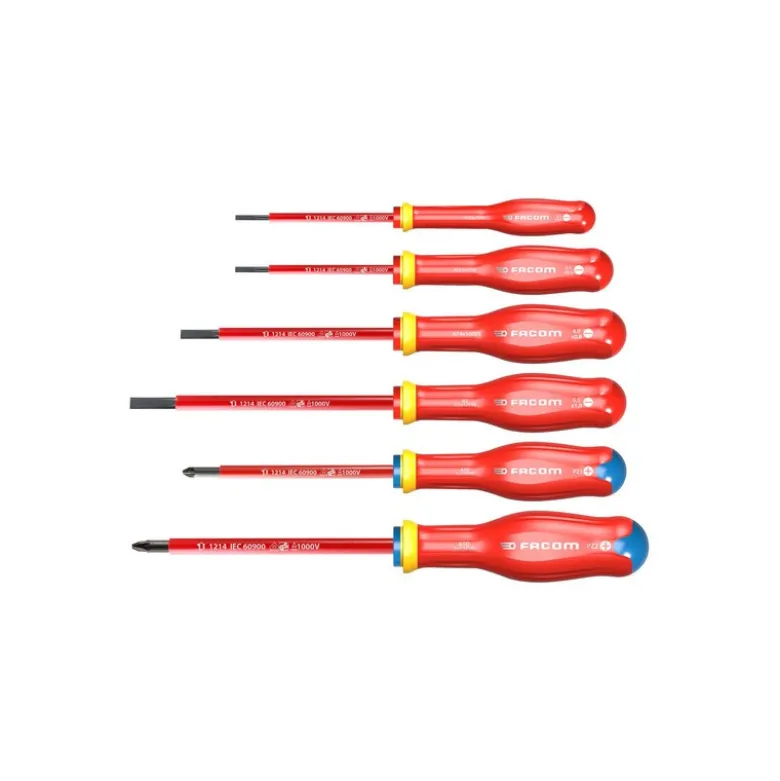 Jeu de 8 tournevis Protwist isolés 1000V - FACOM FRANCE | ATD.J8VE