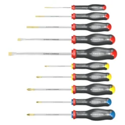 Jeu de 10 tournevis Protwist lame ronde et hexagonale - FACOM FRANCE | ATW.J10PB