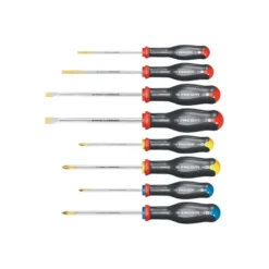Jeu de 8 tournevis Protwist lame ronde - FACOM FRANCE | AT.J8PB