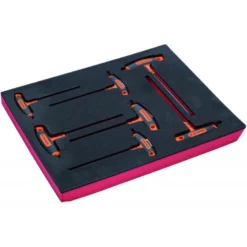 Jeu de tournevis TORX® avec manche en T, module mousse 2/3 Fit&Go - 7 pcs - Bahco | FF1F1007