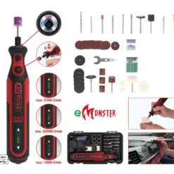 Jeu d’outil multifonction eMONSTER sans fil avec 50 accessoires - KSTools | 515.3990