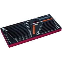 Jeu d’outils échelle métrique, module mousse pour caisses à outils 1483K & 1483KHD - 28 pcs - Bahco | FF3A12