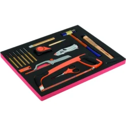 Jeu d'outils de frappe/coupe mélangés, module mousse 3/3 Fit&Go - 15 pcs - Bahco | FF1A143