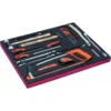 Jeu d'outils de frappe et limes, module mousse 3/3 Fit&Go - 24 pcs - Bahco | FF1A35