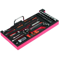 Jeu d’outils en pouces, module mousse pour nos caisses à outils métalliques 1483K & 1483KHD - 98 pcs - Bahco | FF3A05