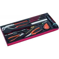 Jeu d’outils en pouces, module mousse pour nos caisses à outils métalliques 1483K & 1483KHD - 12 pcs - Bahco | FF3A03