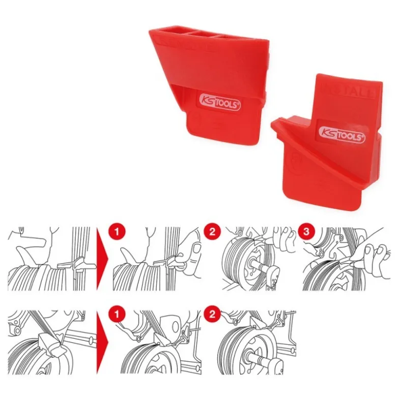 Jeu d’outils pour courroie trapézoïdale à nervures, 2 pcs - KSTools | 150.3315