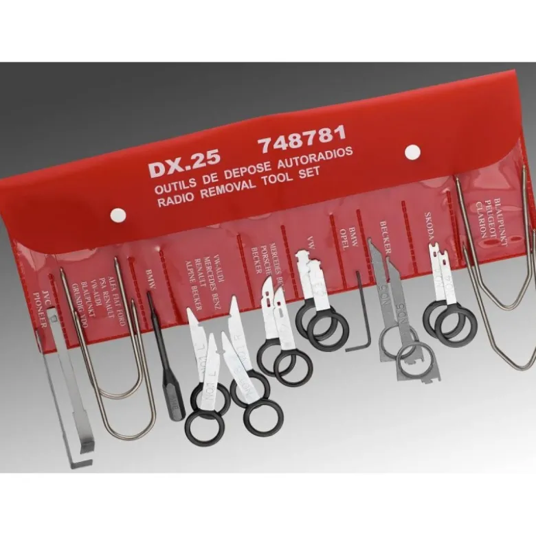 JEU D'OUTILS POUR DÉPOSE AUTORADIO FACOM | DX.25PB