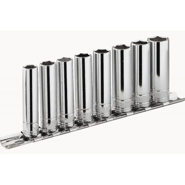 JEUX DE 5 DOUILLES 6 PANS - 1/4" SUR RACK - FACOM | RL.41E